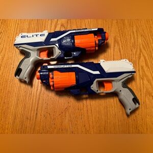 Pair of Nerf Elite Disruptor Blasters